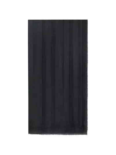 Elisabetta Franchi Foulard Righe Jacquard Nero In Blue