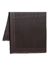 Elisabetta Franchi Fringed Viscose Scarf In Brown