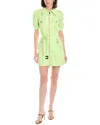 Elisabetta Franchi Front Zip Shirtdress In Green