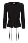 Elisabetta Franchi Diagonal Lace Jacket