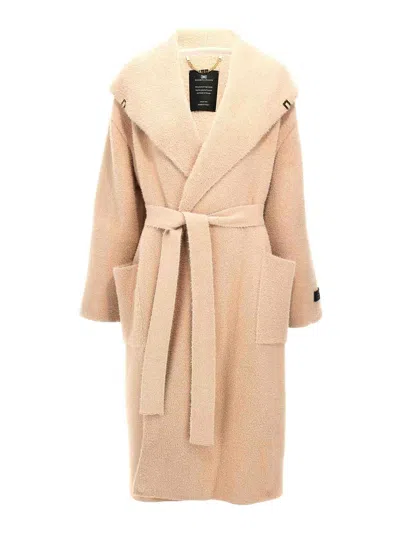 ELISABETTA FRANCHI FUR-EFFECT COAT