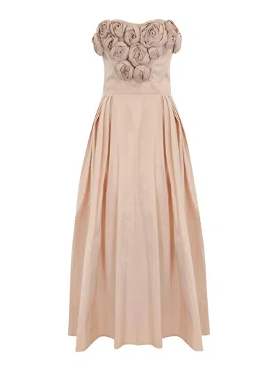 ELISABETTA FRANCHI VESTIDO MIDI - ROSADO