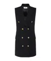 Elisabetta Franchi Gabardine Mini Dress In Black