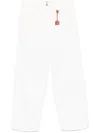 Elisabetta Franchi Garment-dyed Jeans In White