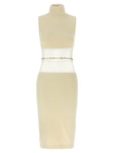 ELISABETTA FRANCHI ELISABETTA FRANCHI GAUZE INSERT DRESS