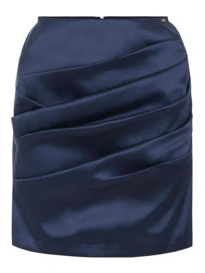 Elisabetta Franchi Gazar Miniskirt In Dark Blue