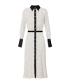 Elisabetta Franchi Geometric-print Button-front Maxi Dress In White