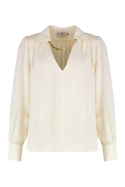 ELISABETTA FRANCHI ELISABETTA FRANCHI GEORGETTE BLOUSE