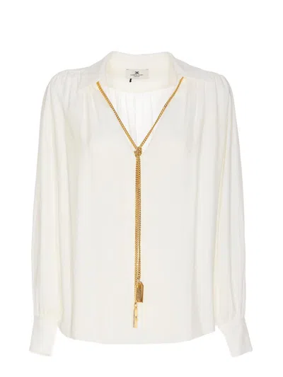 ELISABETTA FRANCHI BLUSA - BLANCO