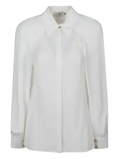 ELISABETTA FRANCHI GEORGETTE COLLARED SHIRT