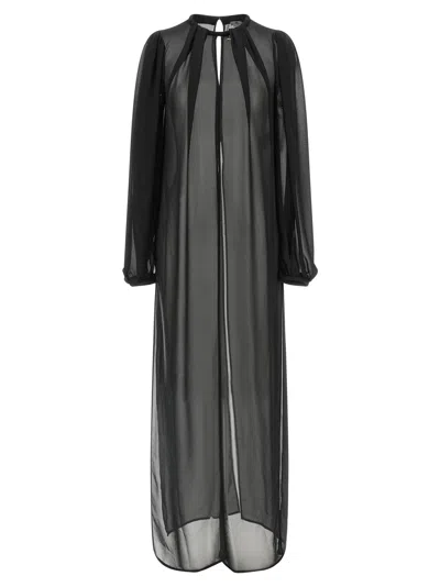 Elisabetta Franchi Georgette Jacket In Black