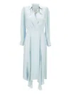 Elisabetta Franchi Long Sleeve Dress In Blue