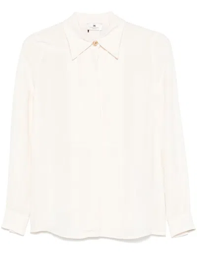 Elisabetta Franchi Georgette Shirt In 中性色