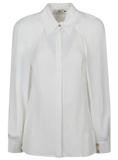 Elisabetta Franchi Georgette Shirt In White