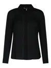 Elisabetta Franchi Georgette Shirt In Black