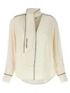 Elisabetta Franchi Crepe Blouse In Multicolor