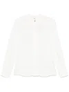 Elisabetta Franchi White Georgette Viscose Shirt In White
