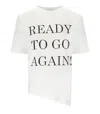 Elisabetta Franchi Gesso Asymmetric T-shirt In White