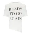 Elisabetta Franchi Lettering Cotton T-shirt In White