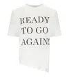 Elisabetta Franchi Gesso Asymmetric T-shirt In White