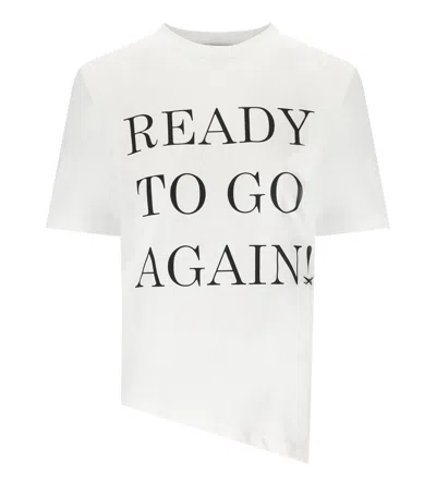 ELISABETTA FRANCHI GESSO ASYMMETRIC T-SHIRT