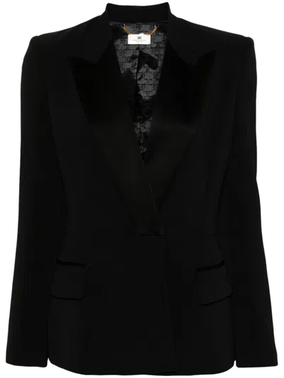 ELISABETTA FRANCHI JACKET,GI11647E2 110 BLACK