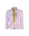 Elisabetta Franchi Giacca In Crêpe Con Foulard Bicolore
