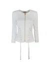 Elisabetta Franchi Giacca In Crêpe Con Lacci Criss Cross