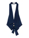 Elisabetta Franchi Gilet In Blue
