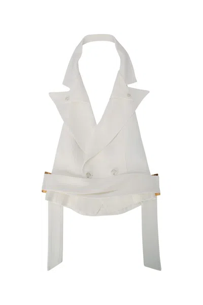 Elisabetta Franchi Gilet In White