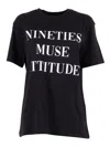Elisabetta Franchi Slogan-print T-shirt In Black