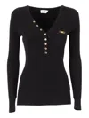 Elisabetta Franchi Black Lyocel Seamless Sweaters In Black