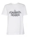 Elisabetta Franchi Jersey T-shirt With Logo Print And Embroidery In White
