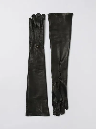 Elisabetta Franchi Gloves Woman  In Black