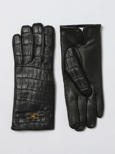 Elisabetta Franchi Gloves Woman  In Black