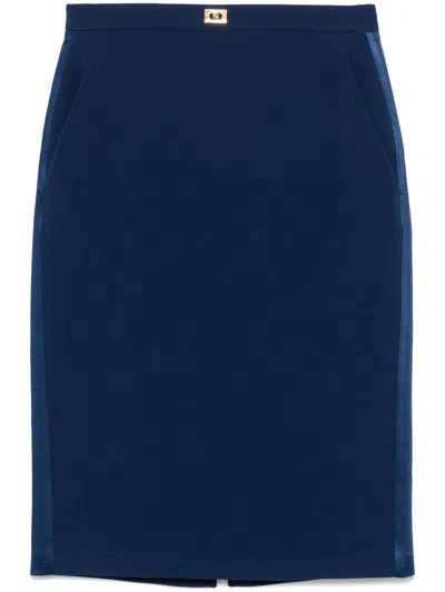 ELISABETTA FRANCHI PENCIL MIDI SKIRT,GO09951E2 DC8 OVERSEA