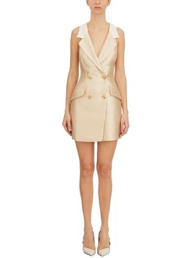 Elisabetta Franchi Gold Suit Short Robe-manteau For Women