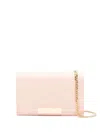 Elisabetta Franchi Gold-tone-plaque Chain Shoulder Bag In Neutral