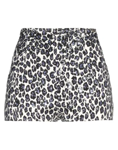 Elisabetta Franchi Gold Woman Shorts & Bermuda Shorts Ivory Size 6 Viscose, Elastane In White