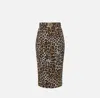 Elisabetta Franchi Animal Print Pencil Skirt In Animalier