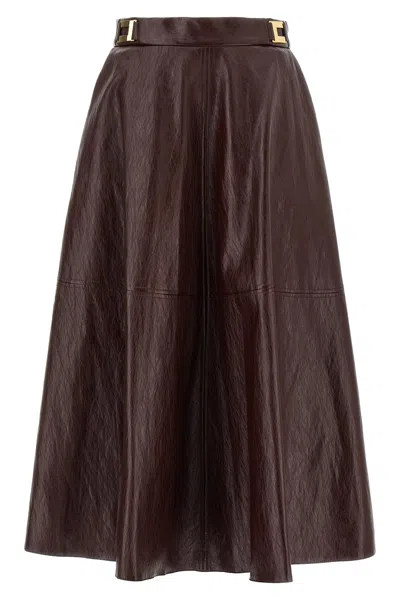 ELISABETTA FRANCHI CRAQUELÉ SKIRT