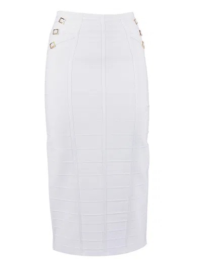 Elisabetta Franchi Gonna Di Maglia In White