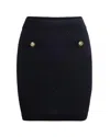 Elisabetta Franchi Gonna In Maglia Con Paillettes Nera In Black