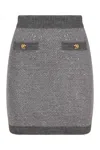 Elisabetta Franchi Gonna In Maglia Con Paillettes Traducendo Dallitaliano Allinglese Diventa: Sweater With Sequins. In Gray