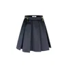 Elisabetta Franchi Pleated Mini Skirt In Nero