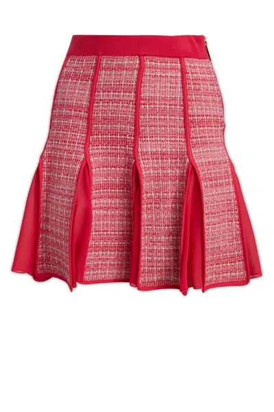 Elisabetta Franchi High-waisted Pleated Skirt In Multi