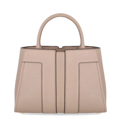 Elisabetta Franchi Grey Medium Handbag In Gray