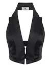 Elisabetta Franchi Halter-neck Blouse In Black