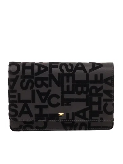 Elisabetta Franchi Hand Held Bag. In Black