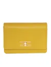 Elisabetta Franchi Groumette Chain Small Shoulder Bag In Yellow